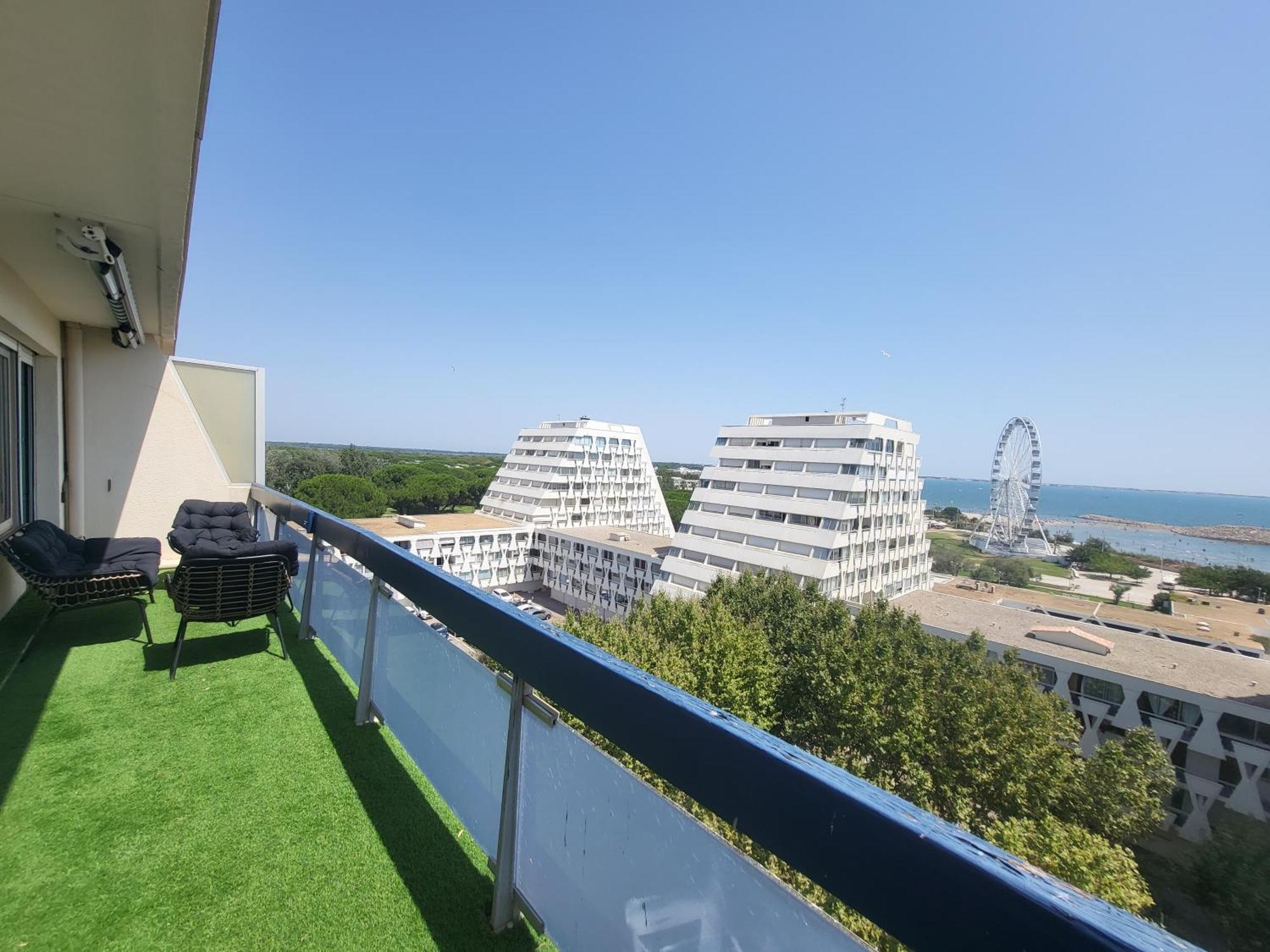 Appartement Lumineux Avec Vue Sur Mer A 50 M De La Plage Et Du Centre La Grande Motte Exterior photo